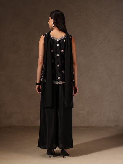 LITMUS'S PEPLUM STYLES EMBROIDARED KURTA SUIT SET