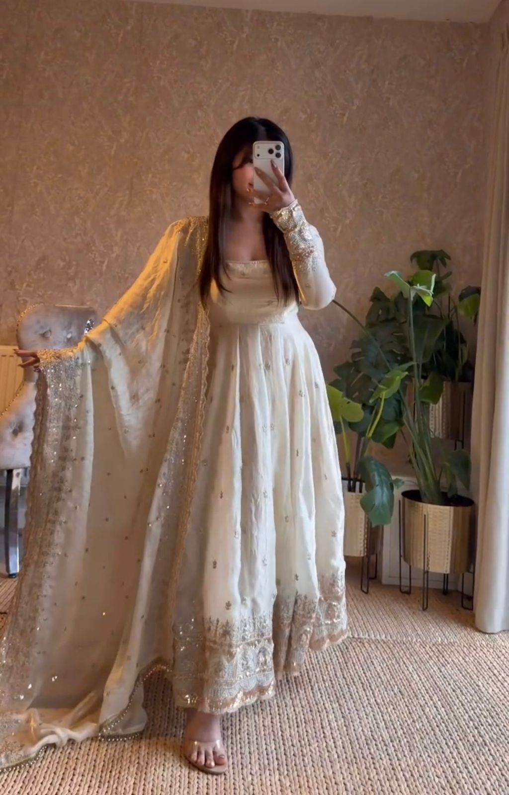 ANARKALI GOWN WITH HEAVY EMBROIDERY WORK