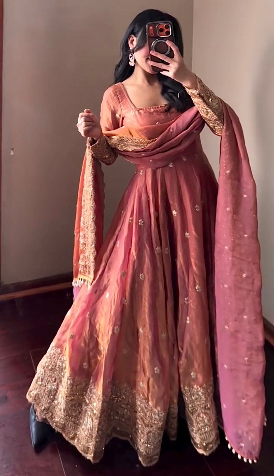 ANARKALI GOWN WITH HEAVY EMBROIDERY WORK