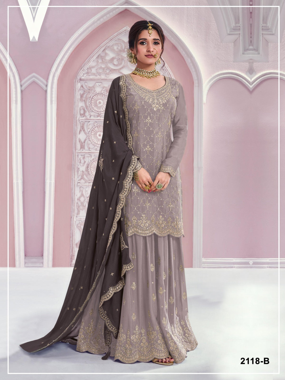 CHINON PLAZZO SUIT SET WITH DUPATTA