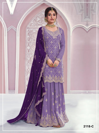 CHINON PLAZZO SUIT SET WITH DUPATTA