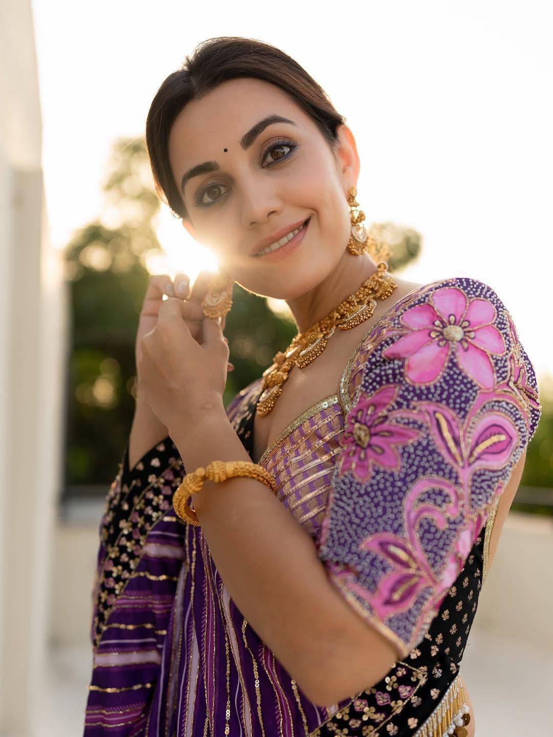 BLACK SILK CHANIYA CHOLI SET FOR NAVRATRI