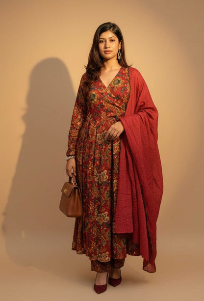 NOOR ANARKALI IN ENGLISH GREEN