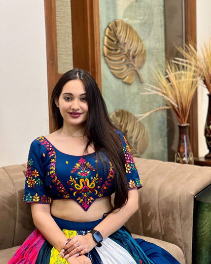 BLUE - CHANIYA CHOLI SET FOR NAVRATRI