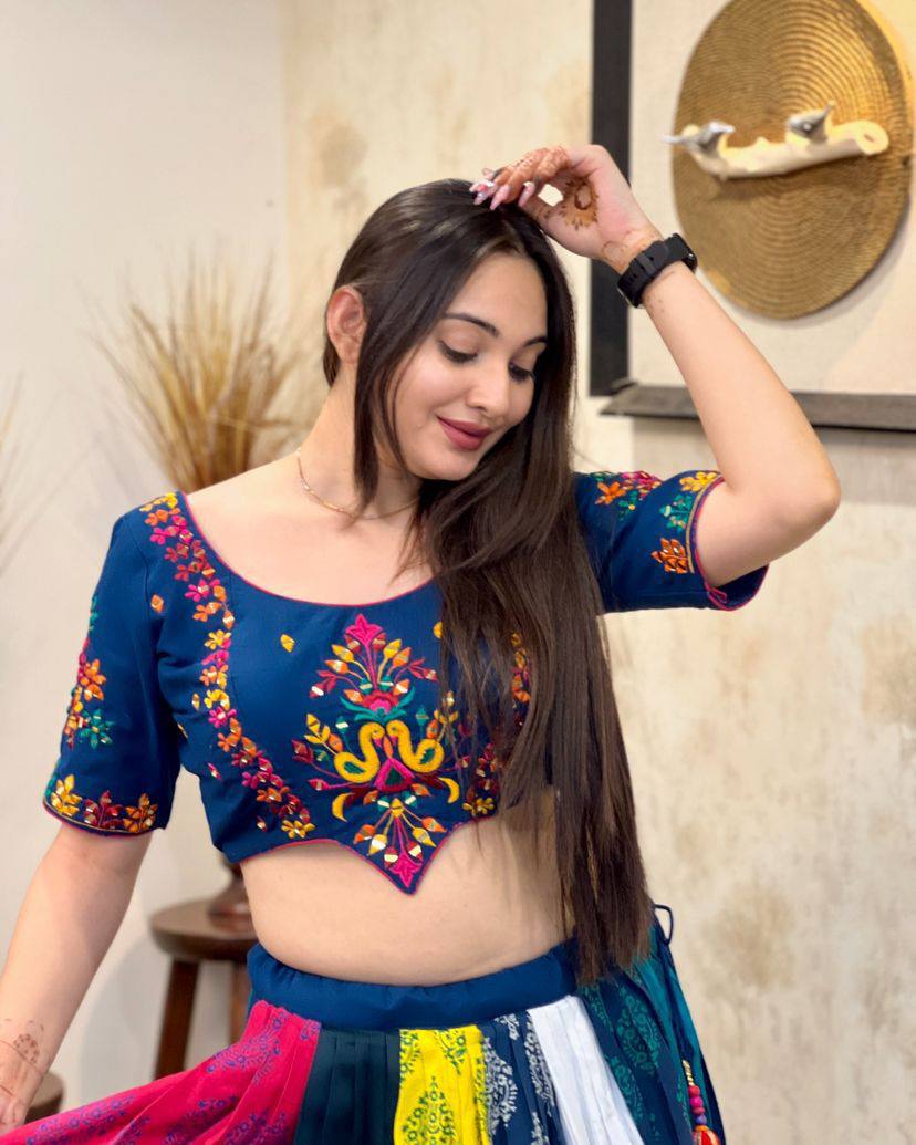 BLUE - CHANIYA CHOLI SET FOR NAVRATRI