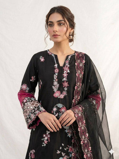 BLACK CRAPE SILK PLAZZO SUIT SET