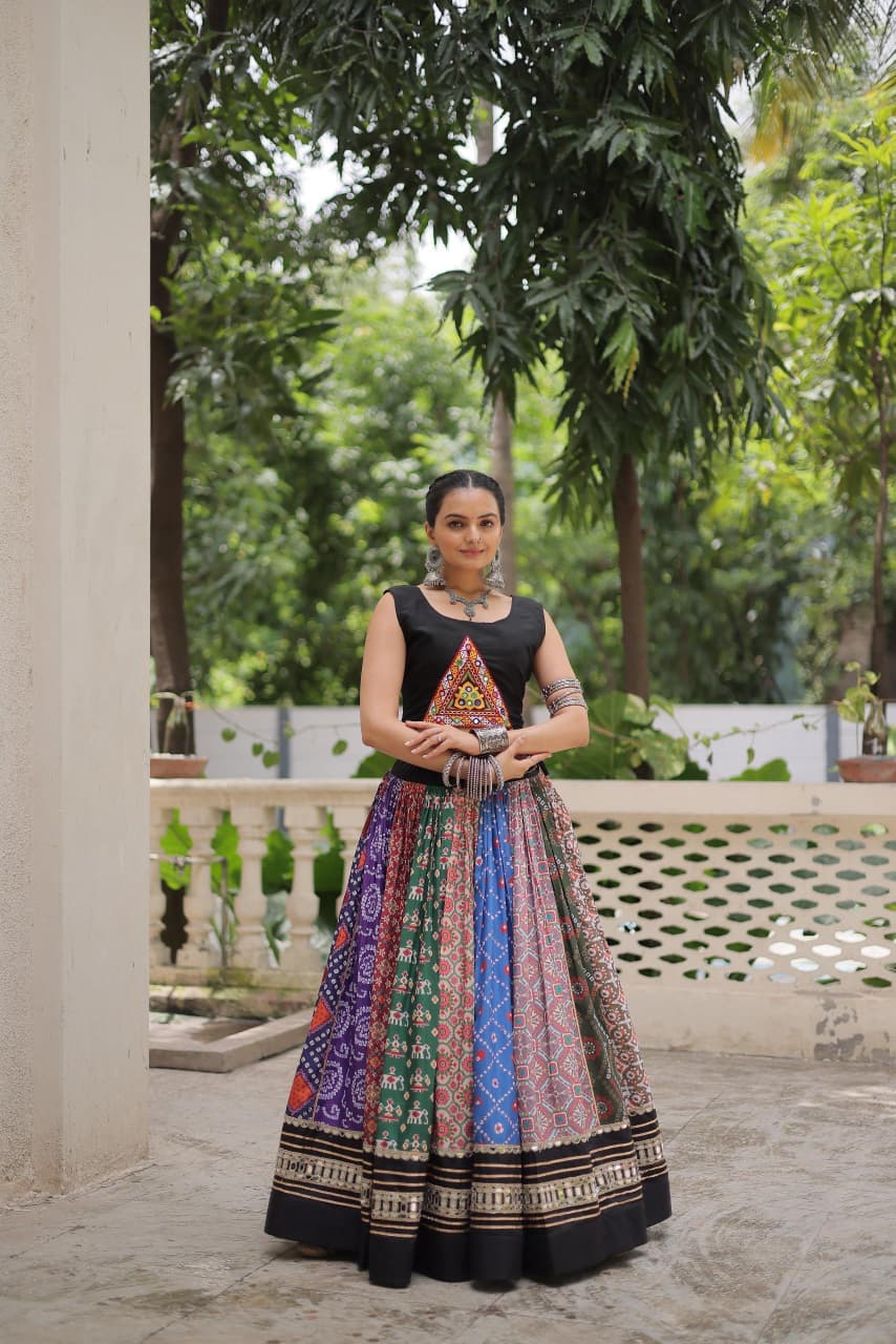 NAVRATRI MULTI COLOUR LEHENGA CHOLI