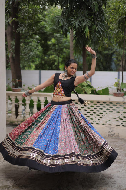 NAVRATRI MULTI COLOUR LEHENGA CHOLI