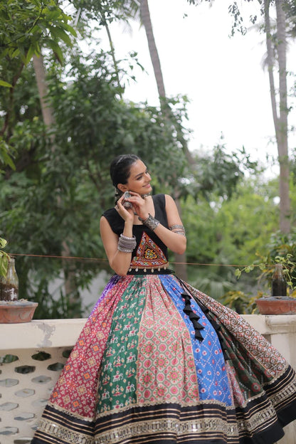 NAVRATRI MULTI COLOUR LEHENGA CHOLI