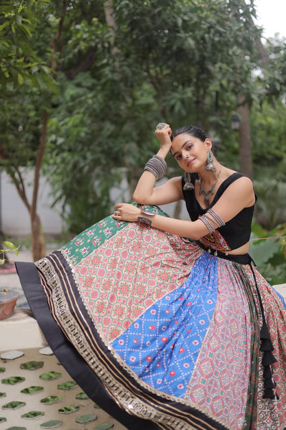 NAVRATRI MULTI COLOUR LEHENGA CHOLI