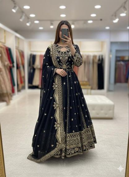 FAUX GEORGETTE ANARKALI GOWN