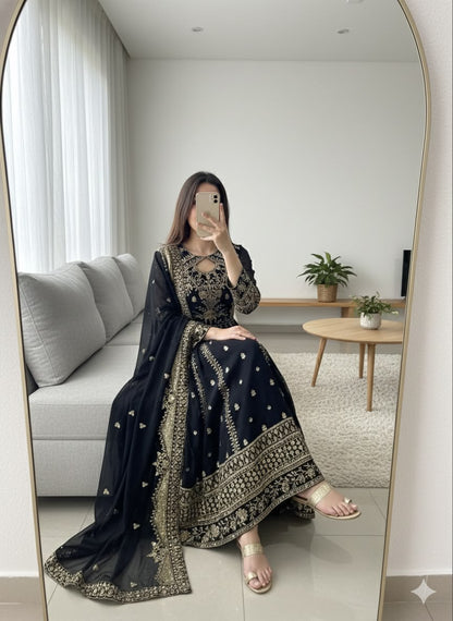 FAUX GEORGETTE ANARKALI GOWN