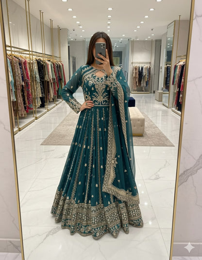 FAUX GEORGETTE ANARKALI GOWN