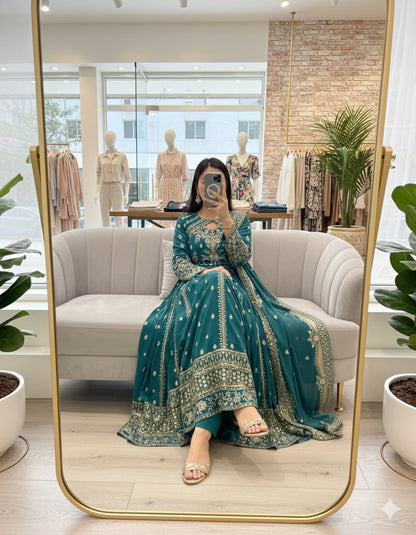FAUX GEORGETTE ANARKALI GOWN
