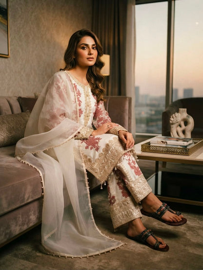 DESIGNER GEORGETTE PLAZZO SUIT SET