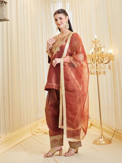 DESIGNER KURTA PLAZZO SET FOR WOMEN