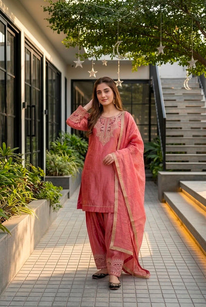 DESIGNER KURTA PLAZZO SET FOR WOMEN
