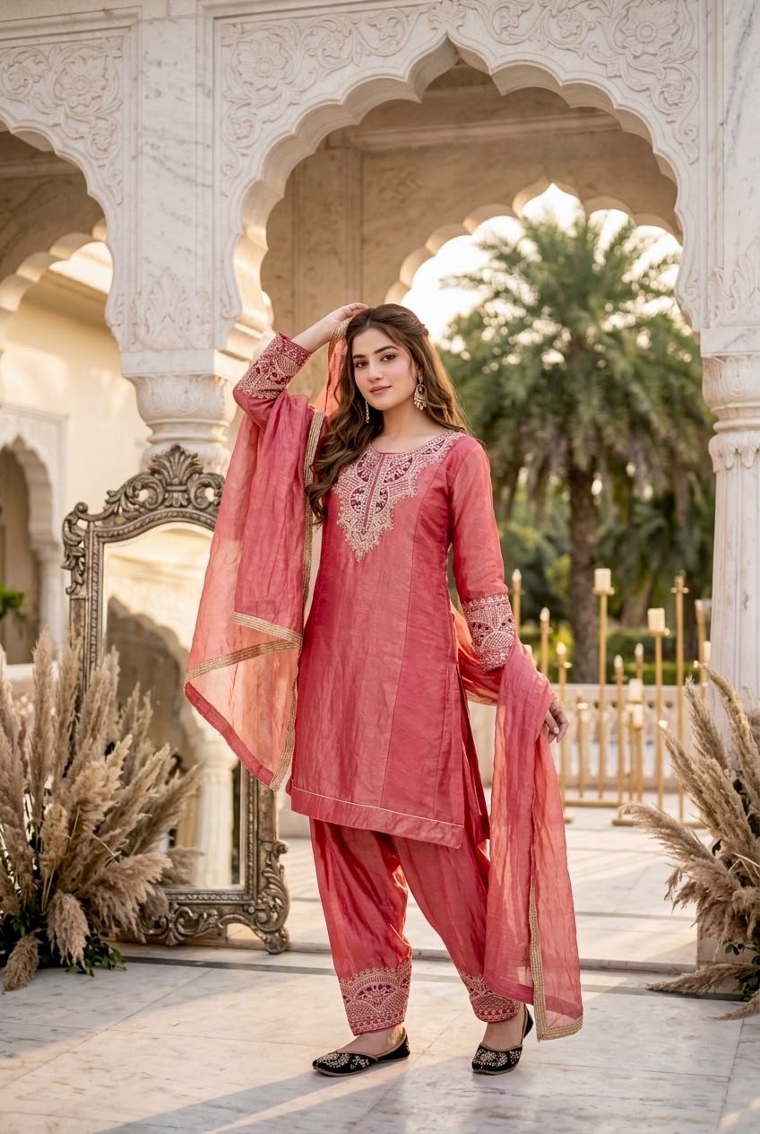 DESIGNER KURTA PLAZZO SET FOR WOMEN