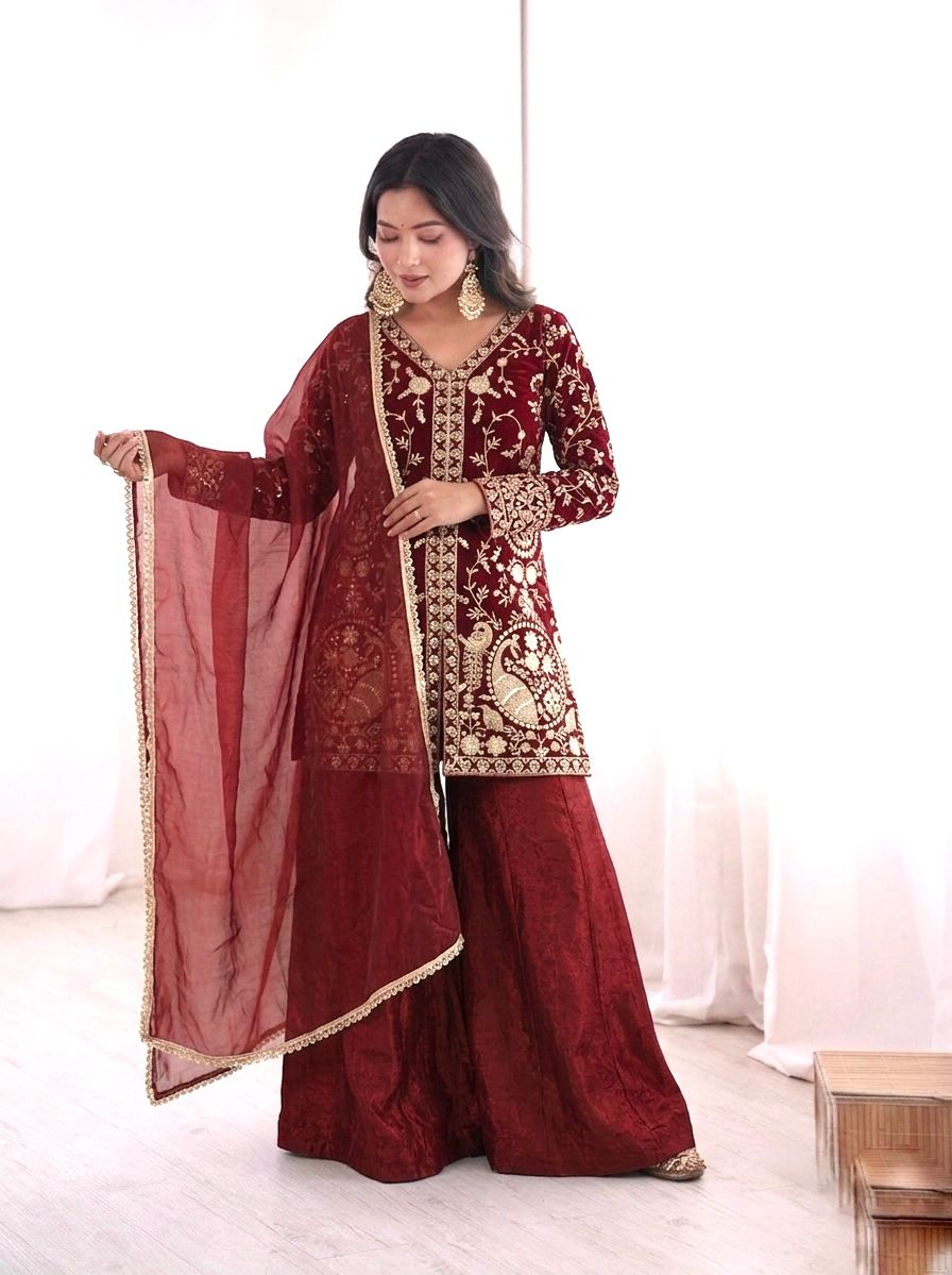 FENDY SILK KURTA SET WITH DUPATTA