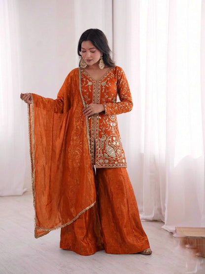 FENDY SILK KURTA SET WITH DUPATTA