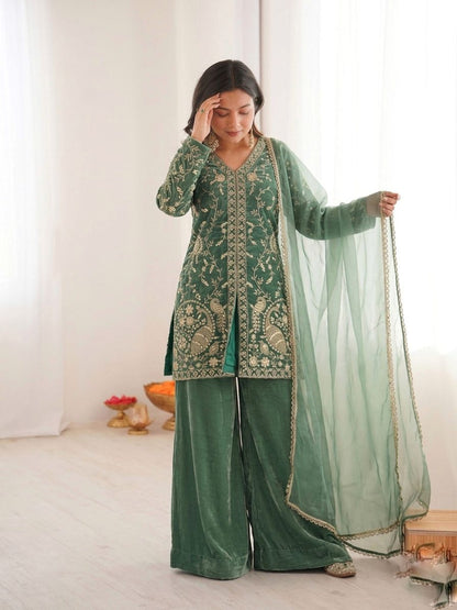 FENDY SILK KURTA SET WITH DUPATTA