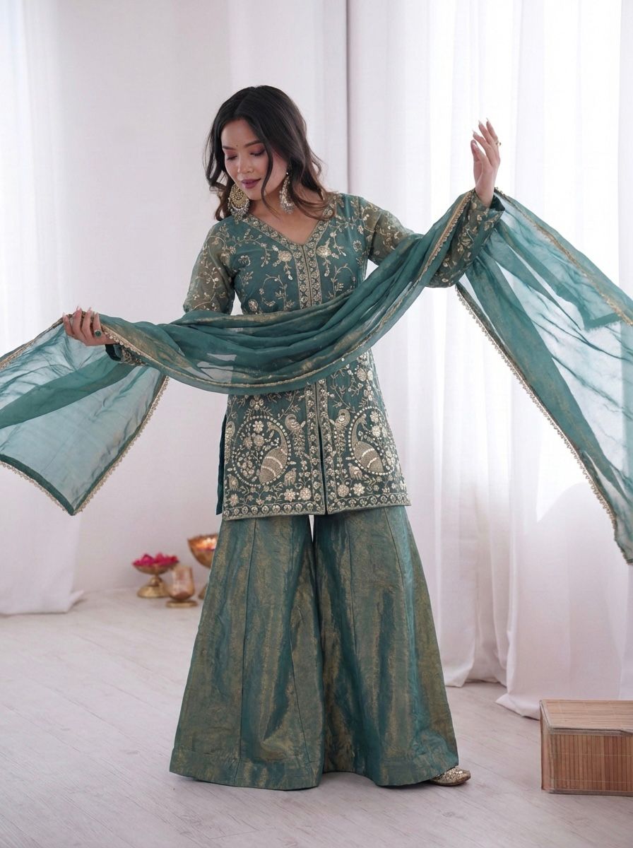 FENDY SILK KURTA SET WITH DUPATTA