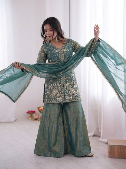 FENDY SILK KURTA SET WITH DUPATTA