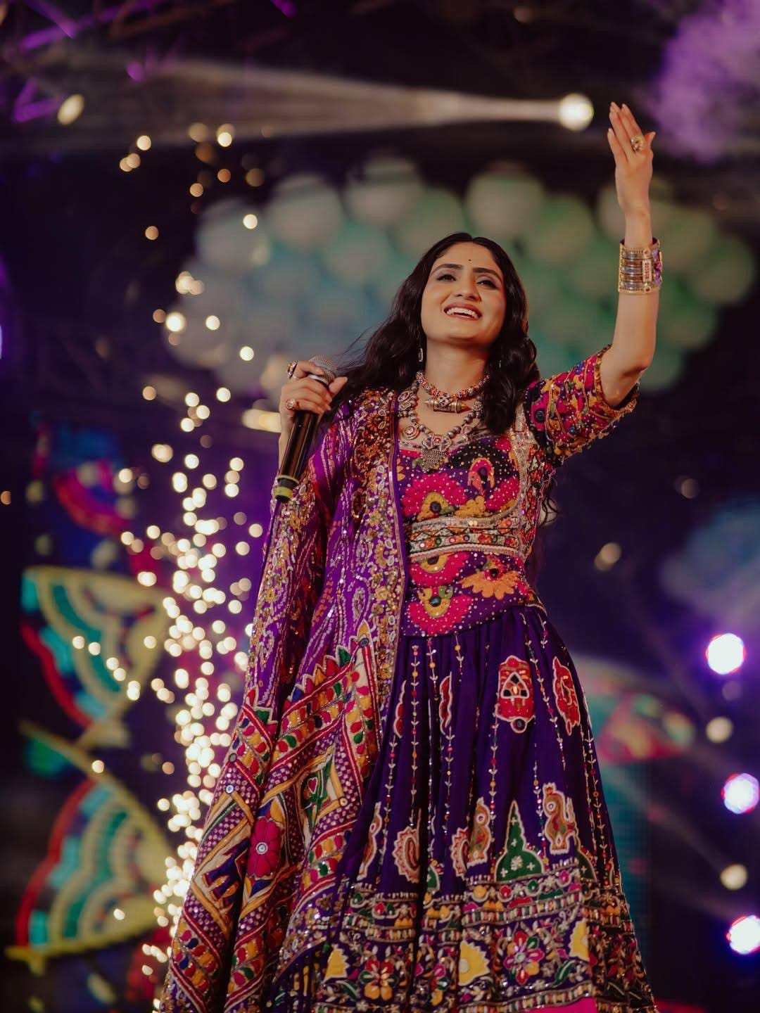 PURPLE NAVRATRI CHANIYA CHOLI