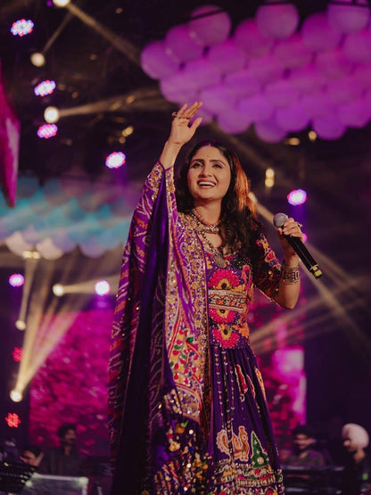 PURPLE NAVRATRI CHANIYA CHOLI
