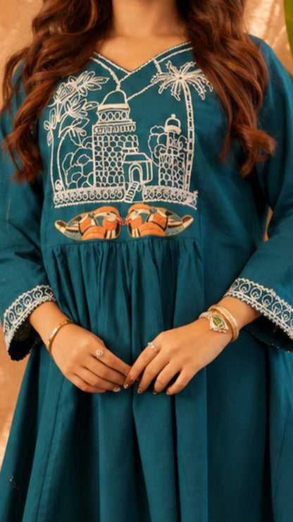 COTTON PREMIUM EMBROIDERY CO-ORD SET