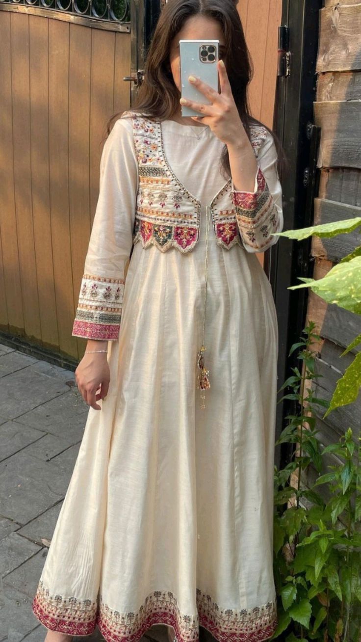 HEAVY SILK EMBROIDERY WORK ANARKALI GOWN WITH ATTACH JACKET