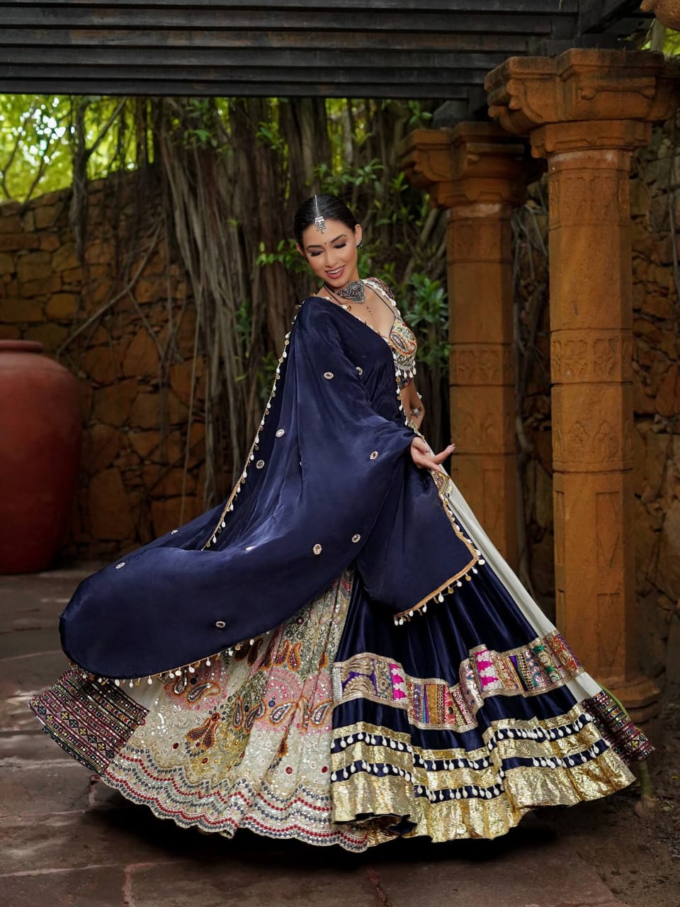 NAVRATRI SPECIAL- BLUE CHANIYA CHOLI