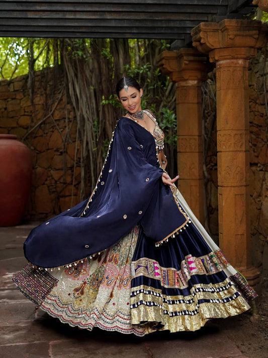 NAVRATRI SPECIAL- BLUE CHANIYA CHOLI