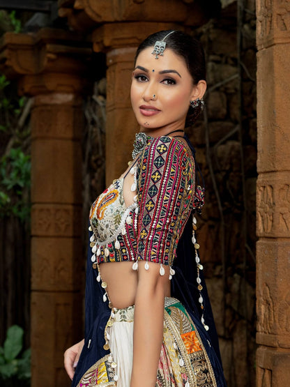 NAVRATRI SPECIAL- BLUE CHANIYA CHOLI