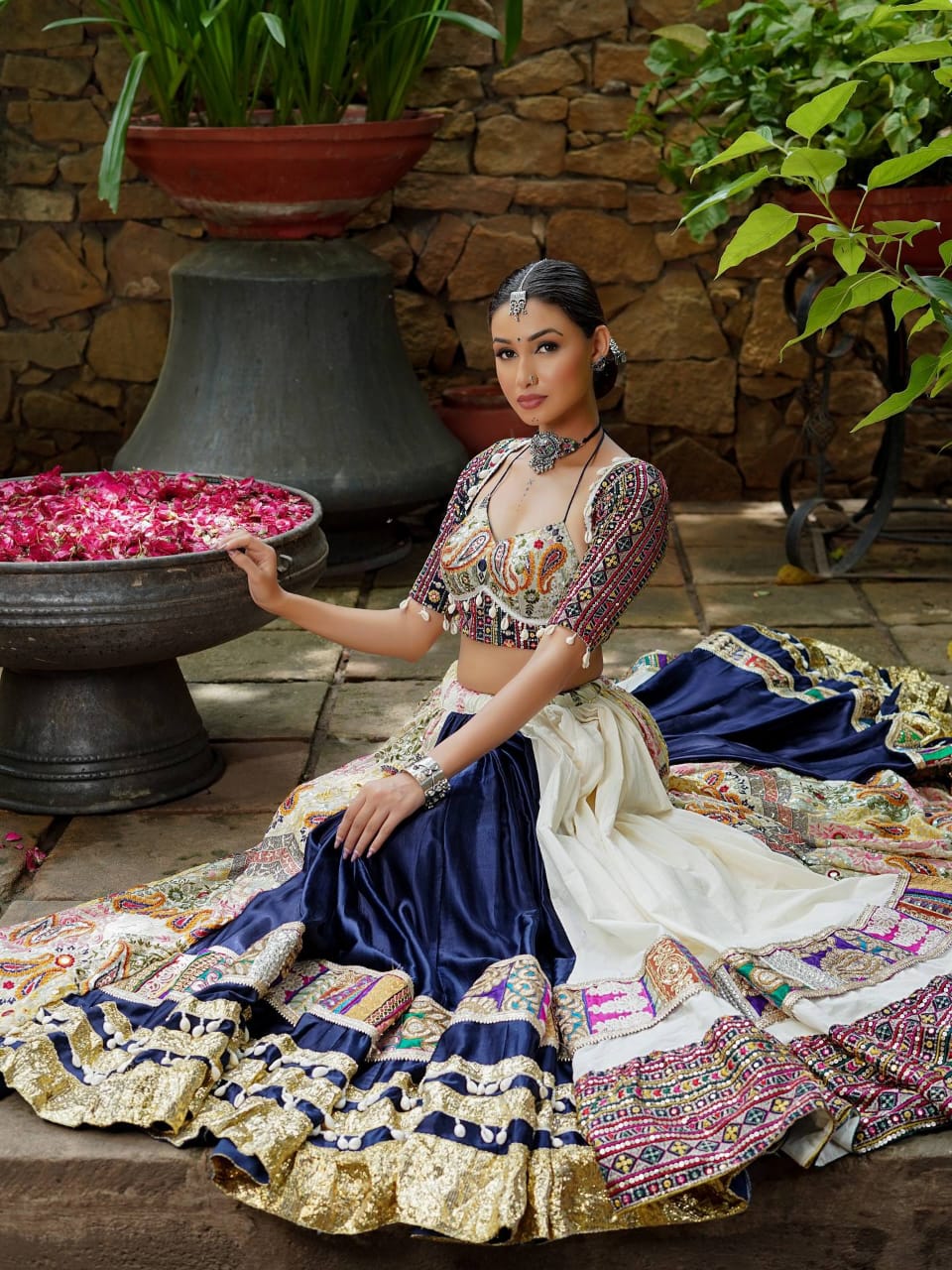 NAVRATRI SPECIAL- BLUE CHANIYA CHOLI