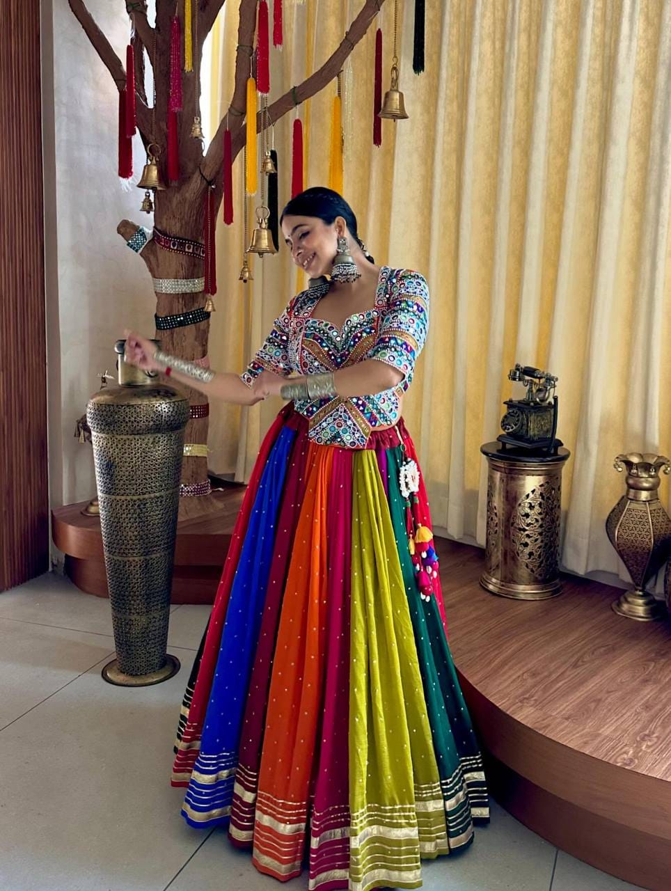 LATEST MULTI NAVRATRI CHANIYA CHOLI LEHENGA