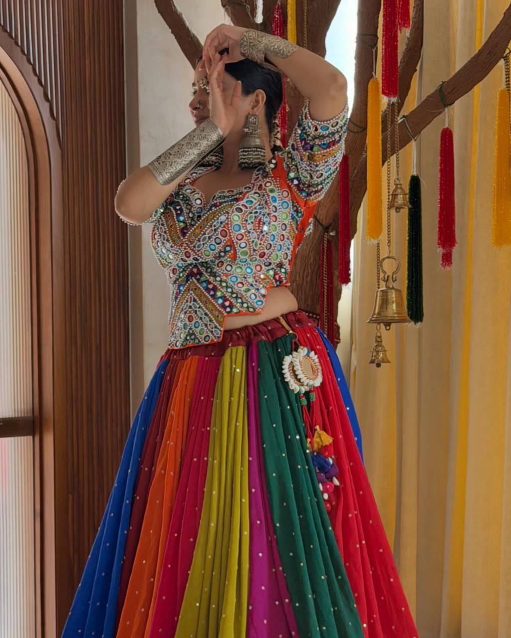 LATEST MULTI NAVRATRI CHANIYA CHOLI LEHENGA