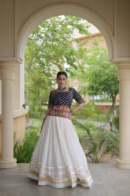 GAMTHI COTTON EMBROIDERED NAVRATRI LEHENGA