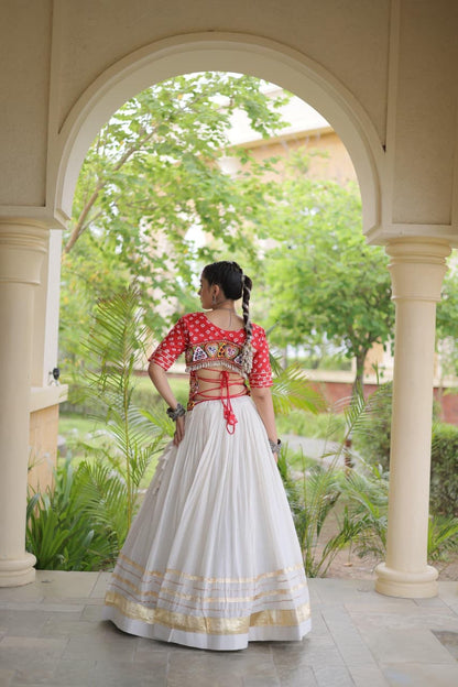 GAMTHI COTTON EMBROIDERED NAVRATRI LEHENGA