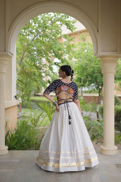 GAMTHI COTTON EMBROIDERED NAVRATRI LEHENGA