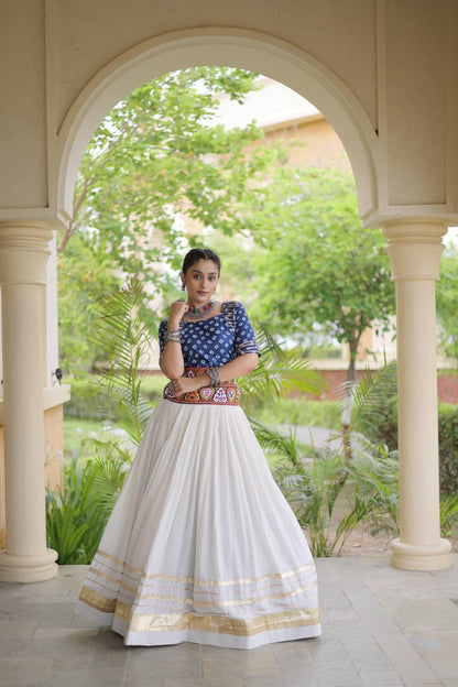 GAMTHI COTTON EMBROIDERED NAVRATRI LEHENGA