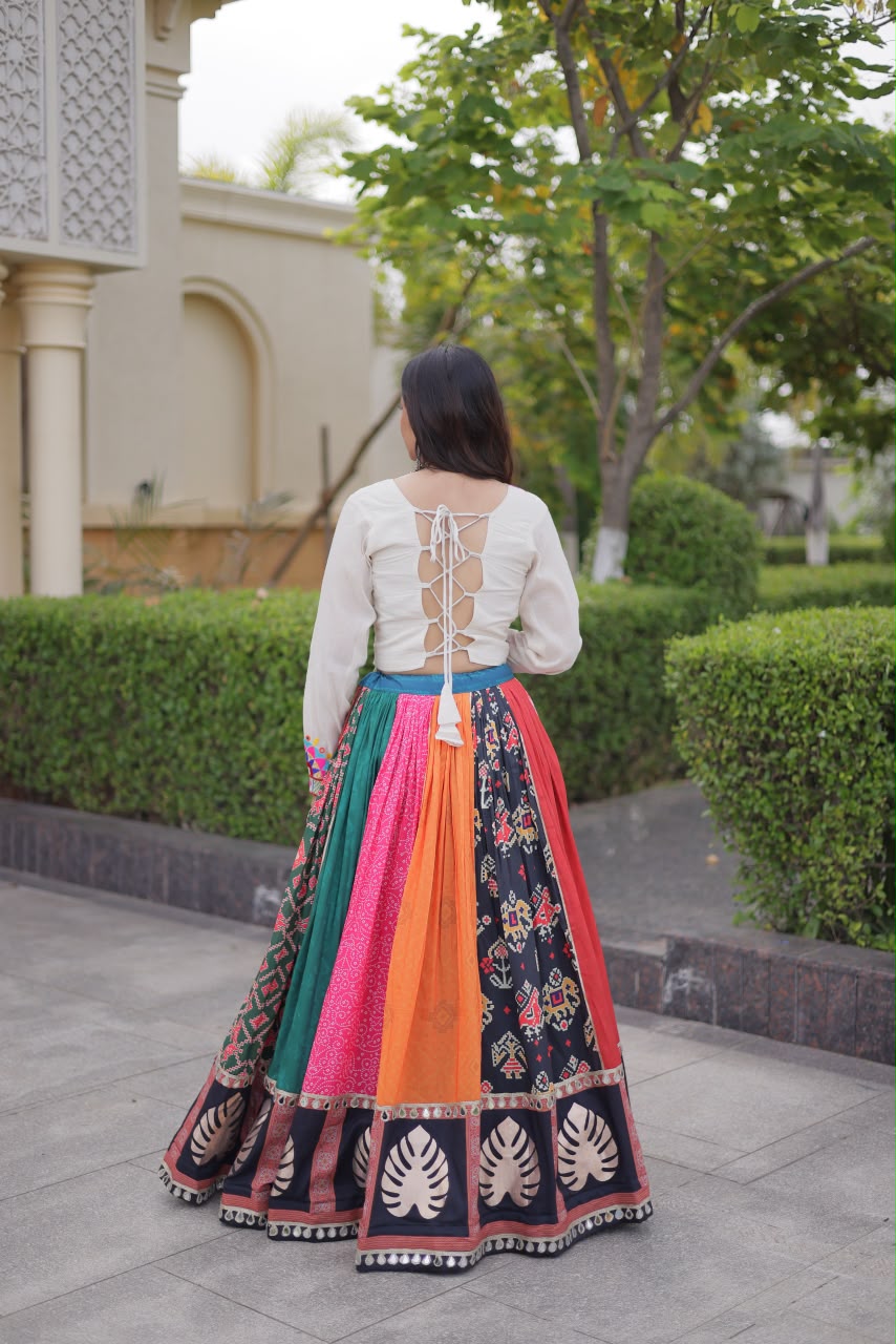 MULTI GAMTHI COTTON LEHENGA CHOLI
