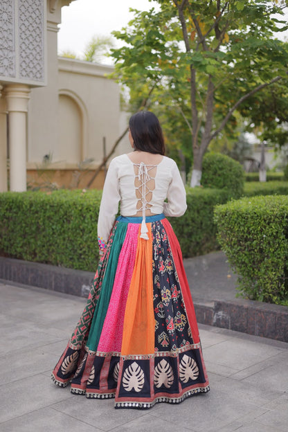 MULTI GAMTHI COTTON LEHENGA CHOLI