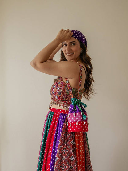 NAVRATRI SPECIAL MULTI COLOR NAVRATRI CHANIYA CHOLI SET