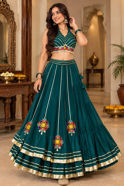 GREEN - NAVRATRI LEHENGA CHOLI