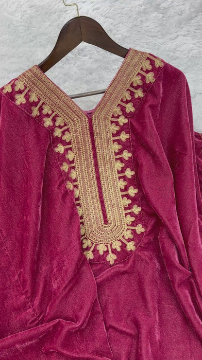 In.CottoM - PURE VELVET KAFTAANS FOR WINTER WARDROBE (FULLY STTITCHED )