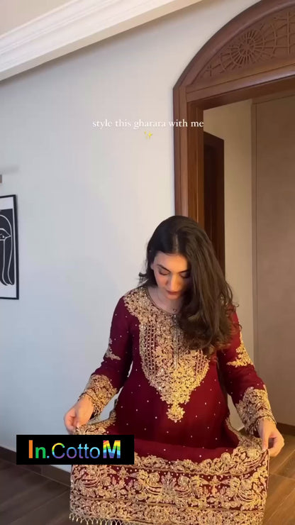 SHIMAR DESIGNER GHARARA SET OF 3