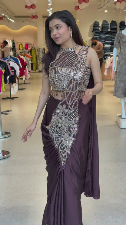 MERAGI - READY WEAR SAREE (Fully Stitched)