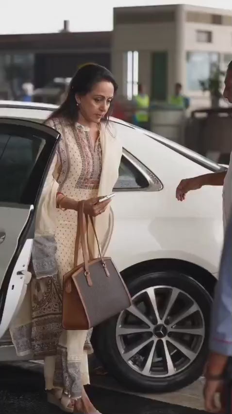 HEMA MALINI'S SPECIAL OFF WHITE KURTA - SET OF 3